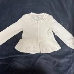 ホワイト カーディガン 140