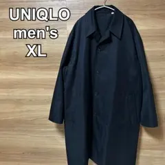 ユニクロ　メンズ　ステンカラーコート　442167 撥水加工　Aライン　黒XL