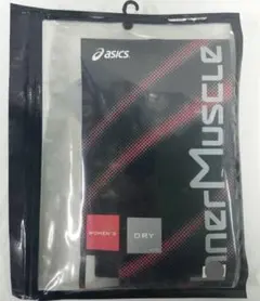 レディースインナーマッスル/asics　肩バランスハイネックLSシャツ　黒 S