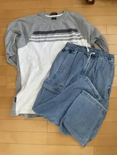 Sean John 長袖 DC SHOES デニムカーゴパンツ メンズコーデ売り