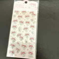 ① 【新品】サンリオキャラクターズ ぷくっとシール マイメロ　マイメロディ