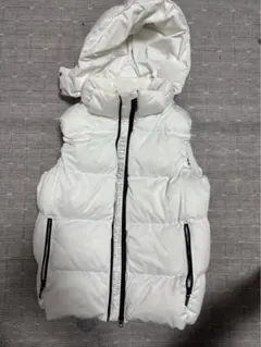 AZUL BY MOUSSY フード付きダウンベスト ホワイト