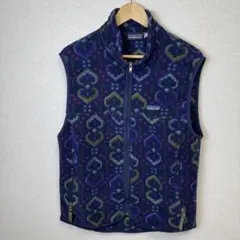 パタゴニア シンチラ フリース ベスト タペストリー 総柄 M ビンテージ90s