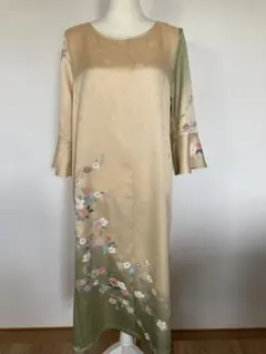 着物リメイク 訪問着　Ａラインワンピースのサムネイル