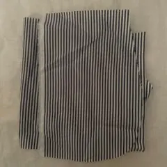 CHECK&STRIPEチェックアンドストライプ ストライプ太 ネイビー　はぎれ