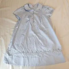 pom ponette 120 半袖 ワンピース　水色