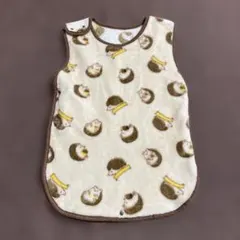 スリーパー　子ども　ハリネズミ柄　暖かい　モコモコ　50〜95cm