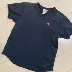 アディダス adidas CLIMACOOL Vネック 半袖Tシャツ ブラック