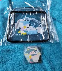 パンダコパンダ クリアポーチと缶バッジ セット 限定品