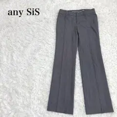 any SiS　エニィスィス　スラックス センタープレス ウール　M　グレー