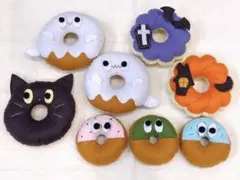 フェルトままごと　ハロウィンドーナツ
