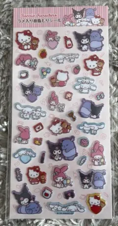 ラメ入り樹脂もりシール　サンリオ