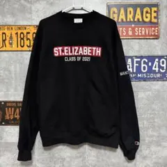 も*と様 Champion スウェット ST.ELIZABETH ブラック L