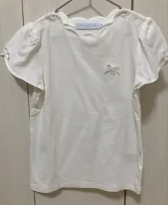 タルティーヌエショコラ　カットソー　袖リボンTシャツ　トップス　130のサムネイル