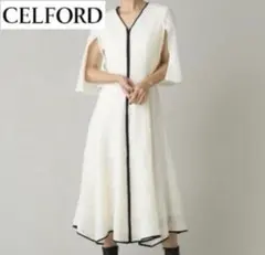 CELFORD 24SS タイルレースバイピングワンピース