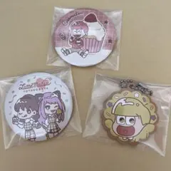 おそ松さん 缶バッジとラバーキーホルダー