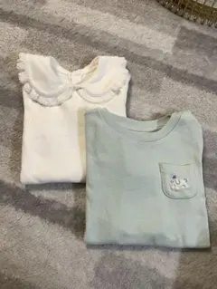 ユニクロ　無地ロンT 2枚セット　80cm