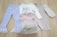 ブランシェス　メゾピアノ　長袖　ラプンツェル　ワンピースまとめ売り100㎝