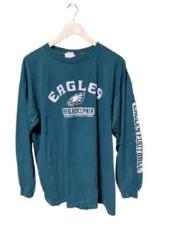NFL イーグルス 袖プリントロンT XL 緑のサムネイル