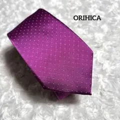 ORIHICA ピンクドットネクタイ