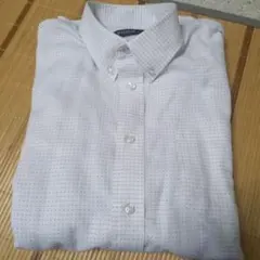 キッズ卒業式、フォーマルドット柄長袖シャツ 165cmネクタイ＆チーフ付き