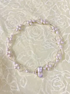 淡水パール編みネックレス