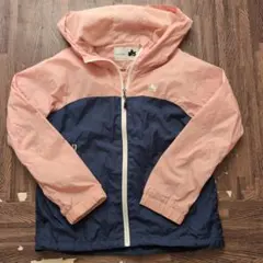 LOGOS フード付きジャケット 140cm ピンク/ネイビー