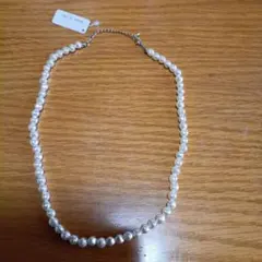 ホワイトパール ネックレス 調整可能