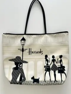 【美品】Harrods トートバッグ モノトーンのサムネイル