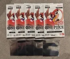 【ラウンドワン×ONE PIECEカードゲーム】プロモ『未開封』 5パック