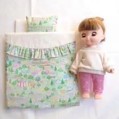 お布団3点セット♡動物さんのお散歩♪メルちゃんサイズ