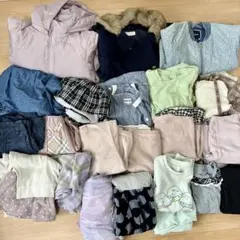 子供服　まとめ売り　秋冬　130 アウター　トレーナー　スカート　ワンピース