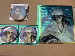 BLEACH WORLD 朽木白哉　クリアミニ色紙　缶バッジ　セット