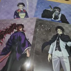 鬼滅の刃 アニプレックスオンラインくじ クリアファイル　鬼セット 黒死牟 童磨