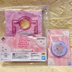 一番くじ おジャ魔女どれみ C賞 ランチバッグ + E賞 缶ミラー おんぷ