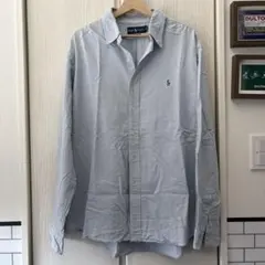 Ralph Lauren 長袖シャツ ライトブルー XXL