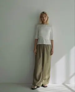 極美品】anuke アンヌーク Nylon Volume Pants ホワイト - メルカリ