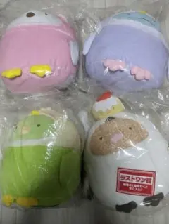 一番くじ　すみっコぐらし　ぬいぐるみ4体セット