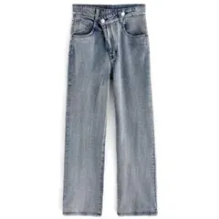 GRL グレイル アシンメトリーデニムパンツ M gn106
