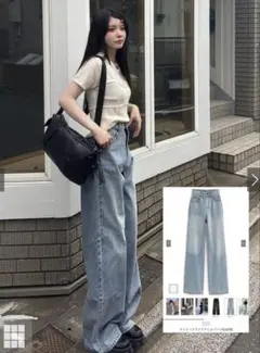 ワイドレッグデニム