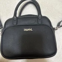X-girlブラックレザー ショルダーバッグ