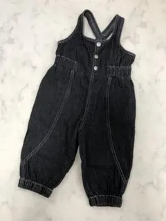 しまむらsoftcheese micorrid デニムサロペット 90cm