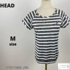 訳あり HEAD ヘッド Tシャツ カットソー ラグラン ボーダー 伸縮性 Mのサムネイル