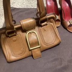 CELINE セリーヌ レザー ハンドバッグ ブラウン　ドクターバッグのサムネイル