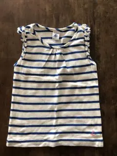 プチバトー ボーダーノースリーブ5m/110cm