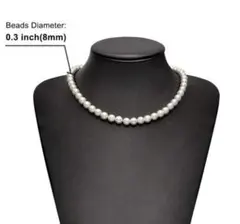 ホワイトパールネックレス