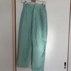 KBF センタープレススプリングジャガードパンツ　GREENのサムネイル