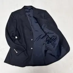 バーバリー ロンドン シルク カシミア テーラードジャケット 銀ボタン 裏地ロゴ