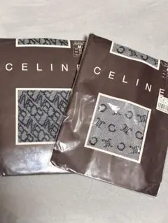 新品未使用 CELINE セリーヌ ストッキング ロゴ M-L ブラック