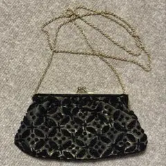 ビーズバッグ　パーティバッグ　クラッチバッグ